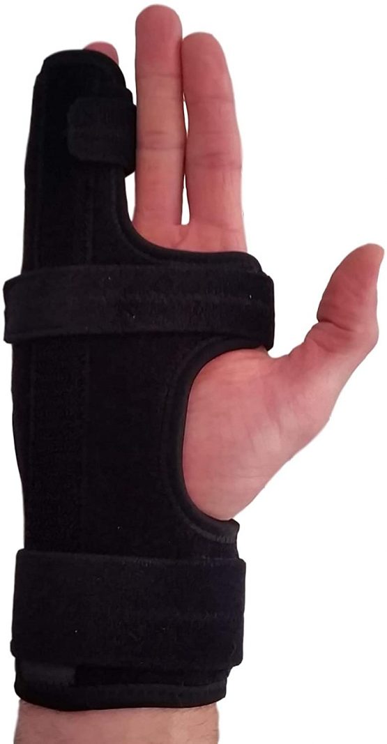 Metacarpal Finger Splint Hand Brace – Hand Brace & Metacarpal Support for Broken Fingers, Wrist & Hand Injuries or Little Finger Fracture (Right - Large)