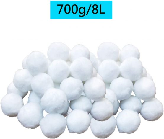 KATELUO 700g Filter Balls, Pool Filter Balls, Fiber Filter Media for Swimming Pool Sand Filters Media Water Filtering (Equals 25kg Pool Filter Sand), Eco-Friendly, Lightweight & Durable (White) - Image 3