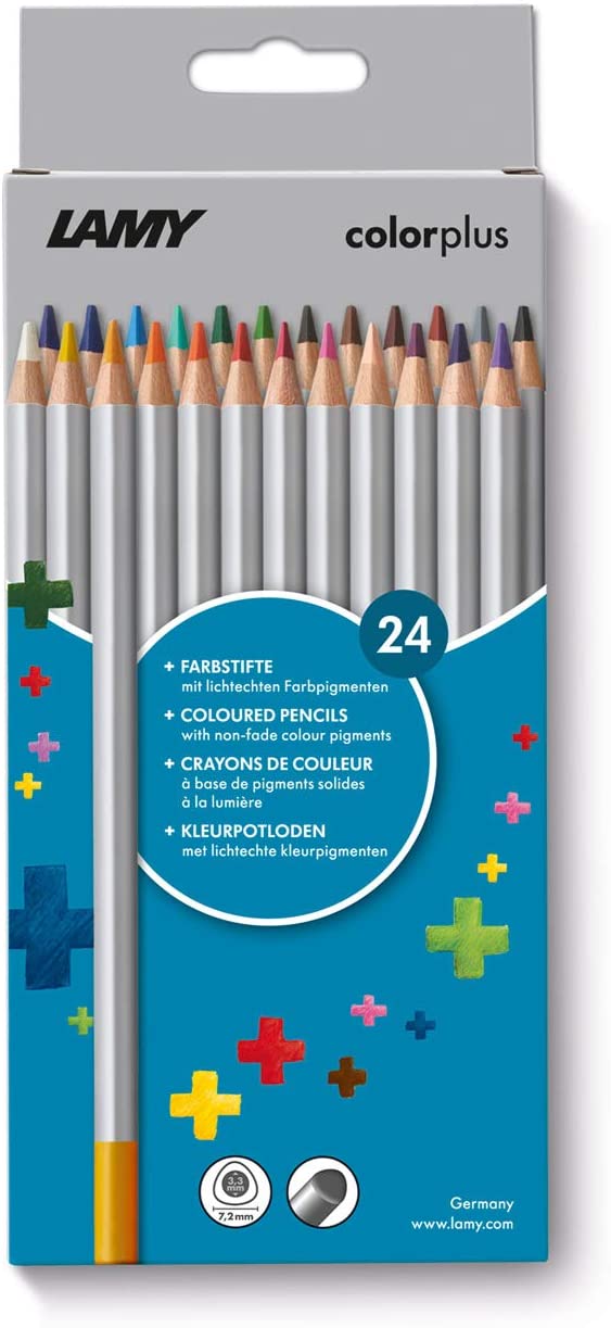 Lamy colorplus Folding Box with 24 Coloured Pencils, Bright Colour Motifs