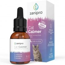 Zanipro® Cat Calming Drops 30ml - 100% Natural UK Made - Calming Supplement Helps Relieve Behavioural Issues At Home & On The Move - Nervous System Safe - Aids Cats