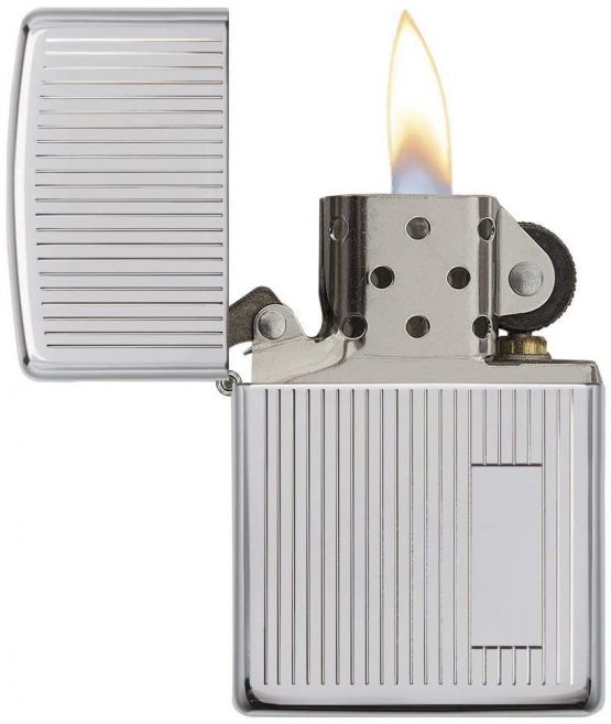 Zippo Windproof Lighter, Metal Long Lasting Zippo Lighter, Best with Zippo Lighter Fluid, Refillable Lighter, Perfect for Cigarettes Cigar Candle Pocket Lighter Fire Starter, Chrome Designs - Image 3
