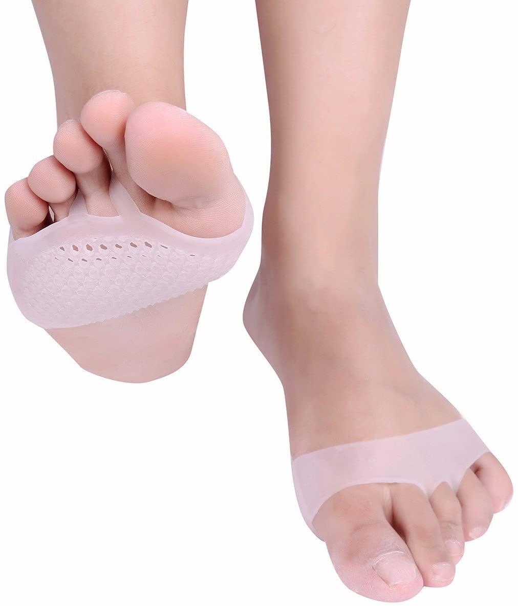 Freebily Metatarsal Pads, Soft Silicone Gel Toe Separator Ball of