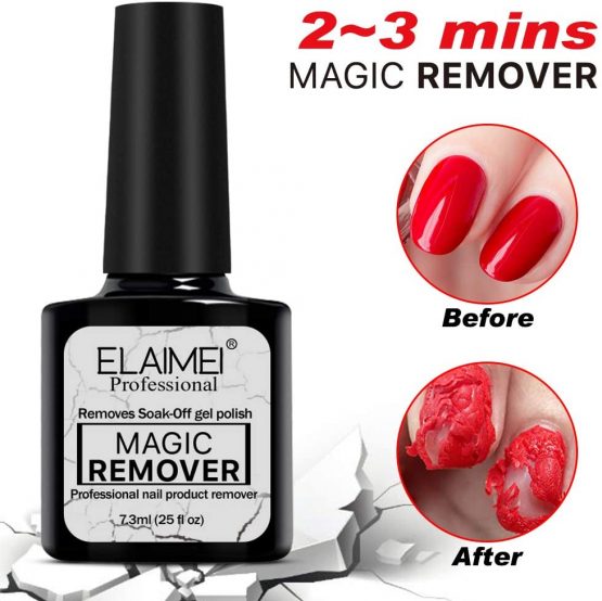 Magic Nail Polish Remover, Professional Removes Soak-Off Gel Nail ...