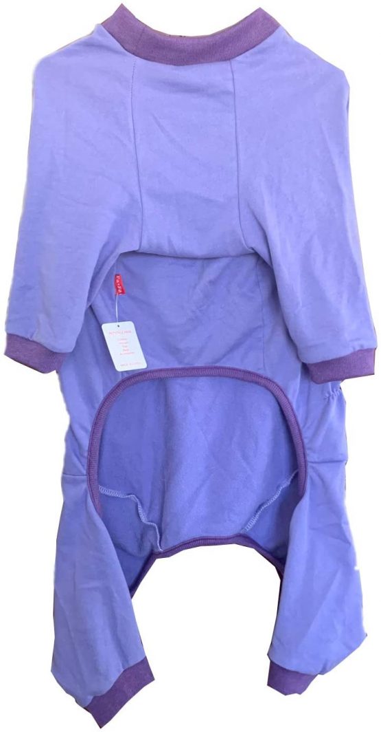 BT Bear Large Dog Clothes, Protect Joints Anti-Hair Four-legged Dog Pajamas Dog Jumpsuit Pet Clothes For Medium Dogs Large Dogs (Purple) - Image 3