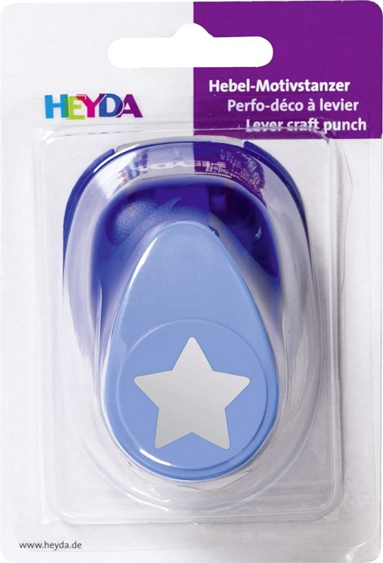 Heyda Motif Punch, Large Motif Size: Approx. 2.5 cm Theme: Star Transparent - Image 2