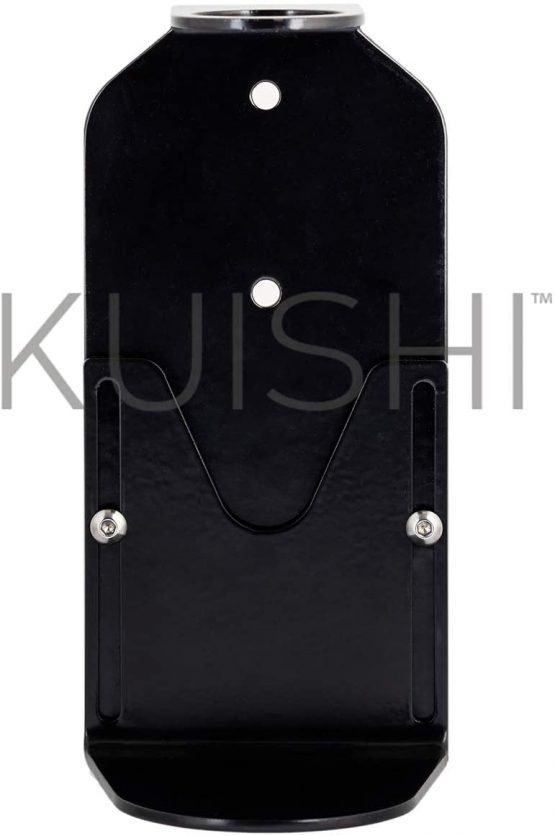 Kuishi Wall Mounted Soap Dispenser [Regular Single], Soap Dispenser Wall Mount in Black Stainless Steel, Soap Bottle Holder for Bottles 250ml - 500ml. Ideal for Hotels, Commercial and Home Use - Image 3