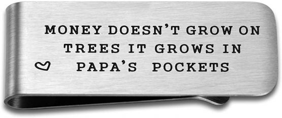 CJ&M Papa Money Clip - Papa Gift - Daddy Money Clip - Gift for Dad - Father's Day Gift - Pawpaw Gift - Dad Gift - Dad Money Clip