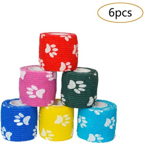 6 Colors Elastic Sports Tape, Pet Bandage, SelfAdhesive