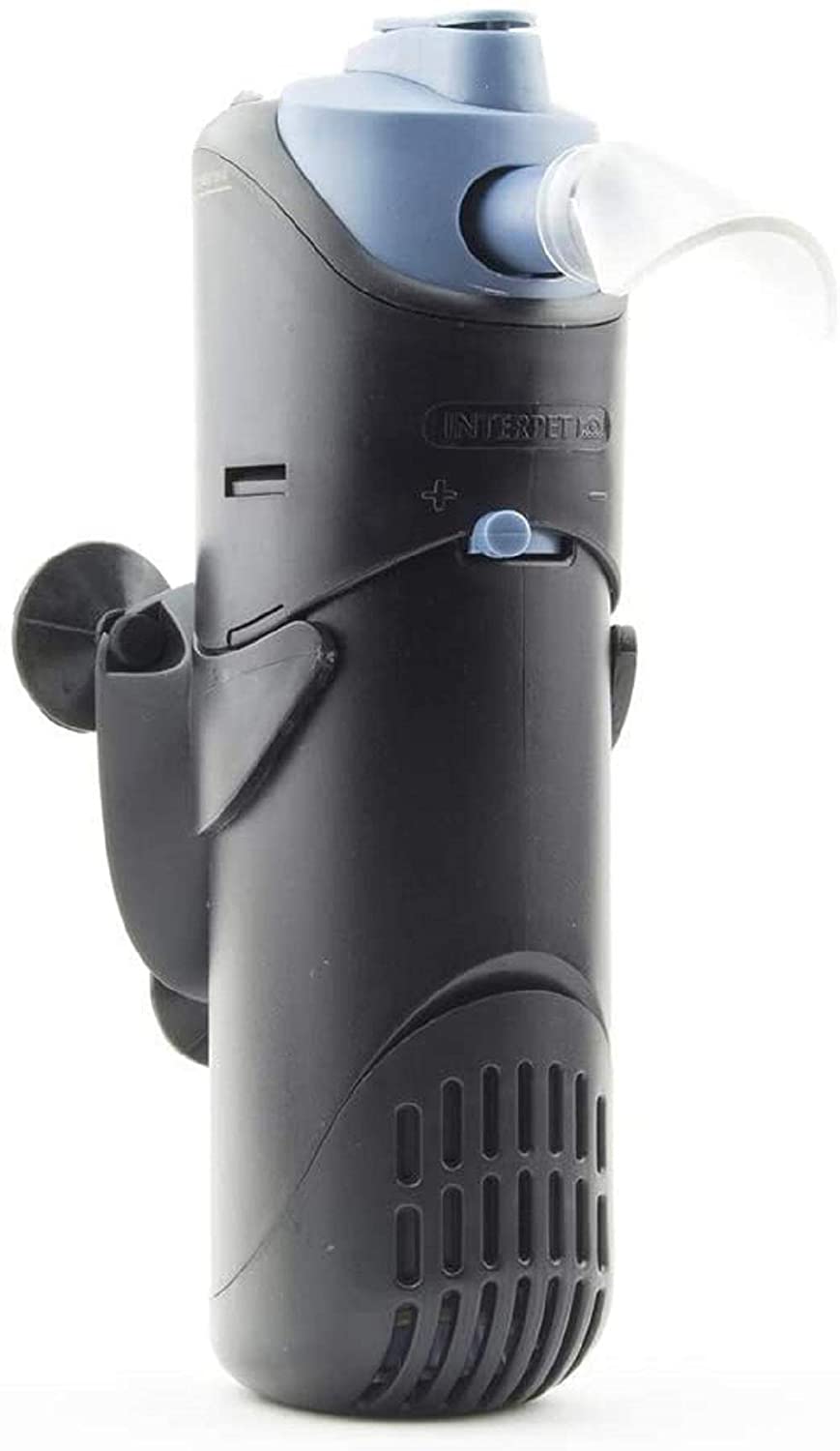 Interpet Internal Aquarium Fish Tank PF1 Power Filter, Cleans Water, for Coldwater & Tropical Aquariums Up to 68 Litre, black/blue