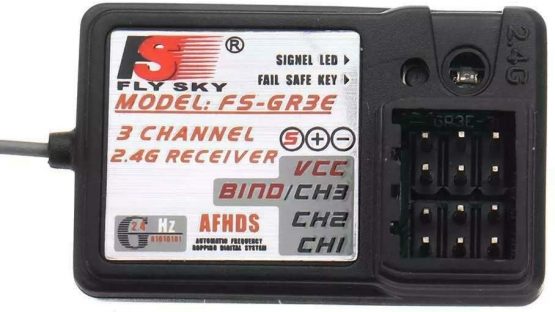 Yangers 2.4GHz RC Receiver for Car Boat, FS-GR3E 3-Channel 3CH Receiver for Fs-GR3C GT3B GT2 GT2E GT2G FS-T4B FS-i4 GT6B FS-i6 Transmitter - Image 2