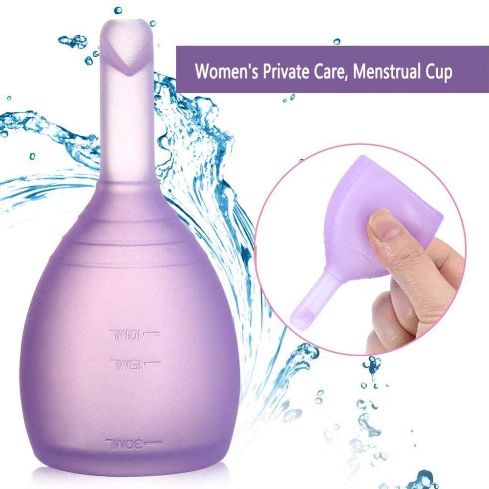 Menstrual Cup with Valve Discharge Moon Cups Feminine Hygiene