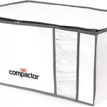 Compactor Space Saving Semi Rigid Vacuum Storage Box, Size XXL, 210 Litre, 65 x 45 x 27 cm, Compactor Life Range, White/Grey, RAN3066