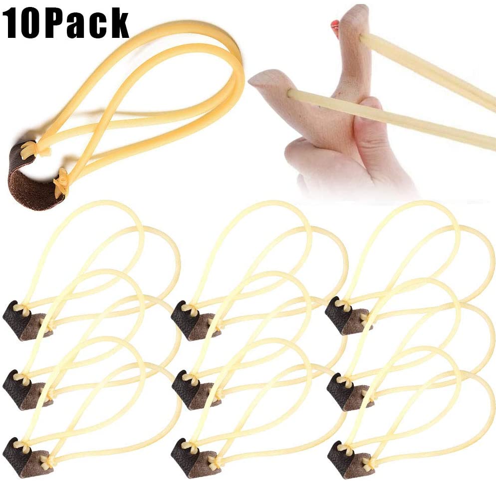 BESTZY 10 Sets of Catapult Flat Bands,Slingshots Elastics,Replacement