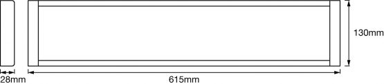 Linear luminaire LED: for ceiling, LED OFFICE LINE / 25 W, 220…240 V, beam angle: 105°, Cool White, 4000 K, body material: aluminum, IP20, 1-pack - Image 3