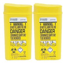 Sharpsafe Disposable Sharps Bin 0.2 litre - Pack of 2