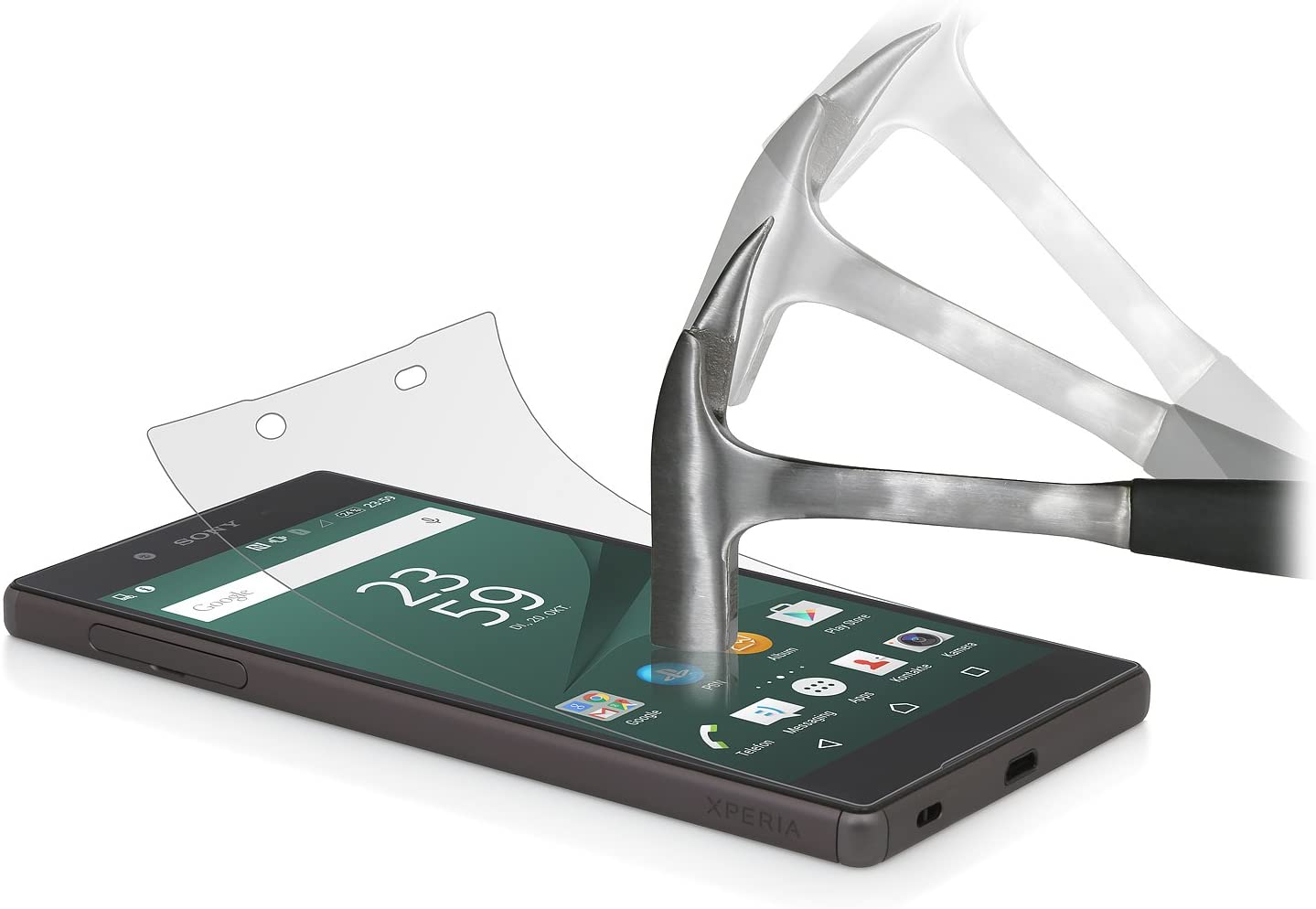 StilGut 2 x Tempered Glass Screen Protector (Front) Compatible with Sony Xperia Z5, 2 x Front - Image 2