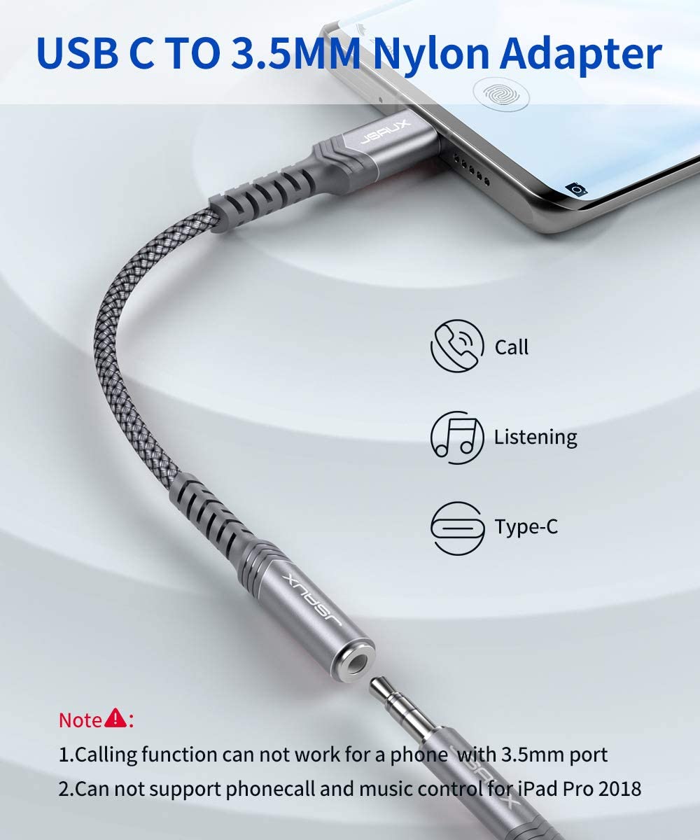 JSAUX USB C to 3.5mm Headphone Jack Adapter - Image 2