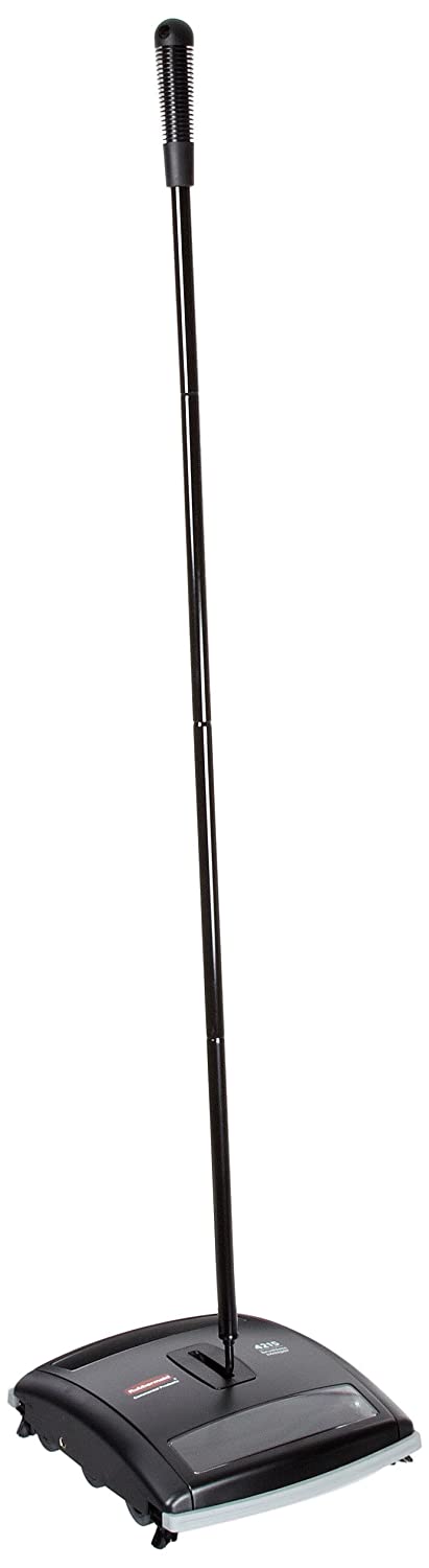 Rubbermaid Commercial Products FG421588BLA, Brushless Mechanical Sweeper - Black, 76/1118(H) x 241(W) x 266(D)mm