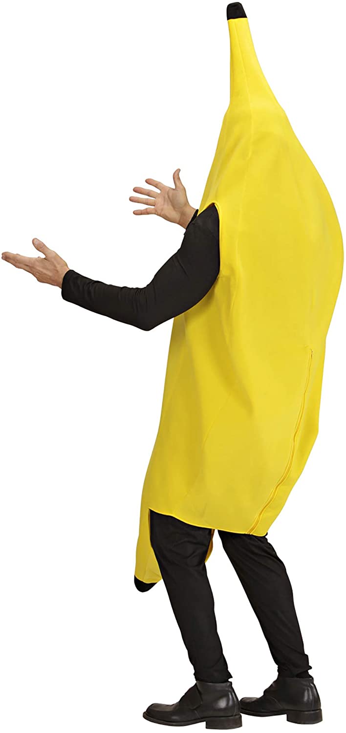 Mens Banana Costume Small UK 38/40" for 80s TV Cartoon Fancy Dress, Yellow - Image 3