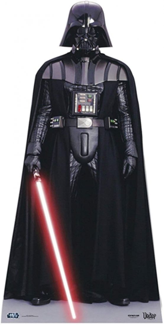 STAR CUTOUTS SC905 Darth Vader Mini Star Wars Cardboard Cutout Height 96cm for Fans, Parties and Collector, Multicolour