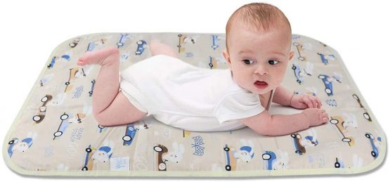 Baby Changing Pad Mat,3 Pack Waterproof Baby Changing Mat Foldable Baby Change Pad 19.6''X27.5'' Reusable Washable Unisex Changing Mat Liners for Indoor,Outdoor,Travel - Image 2