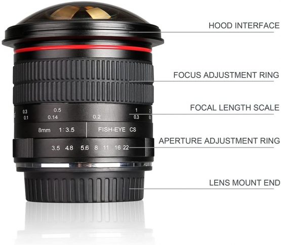Meike MK 8mm f/3.5 Ultra HD Fixed Non-Zoom Fisheye Lens for Nikon DSLR D7100 D7000 D5300 D5100 D3300 D3200 D3000 D40 D40X D50 D70s D80 D100 D200 D300s D1 D1X D1H D2X D2Xs D2H and D2Hs APS-C cameras - Image 3