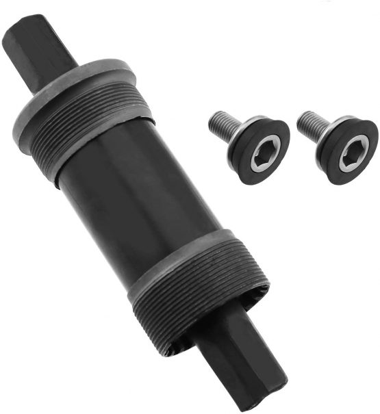 Square Cartridge Taper Bottom Bracket Bike Bicycle Axle Sealed Black Mountain Bike 68x113mm