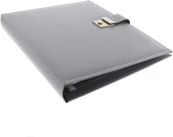 Goldbuch Cezanne Photo Album 30 x 31 cm 100 White Pages with Protective Sheet, Faux Leather 26x34 cm stone - Image 3
