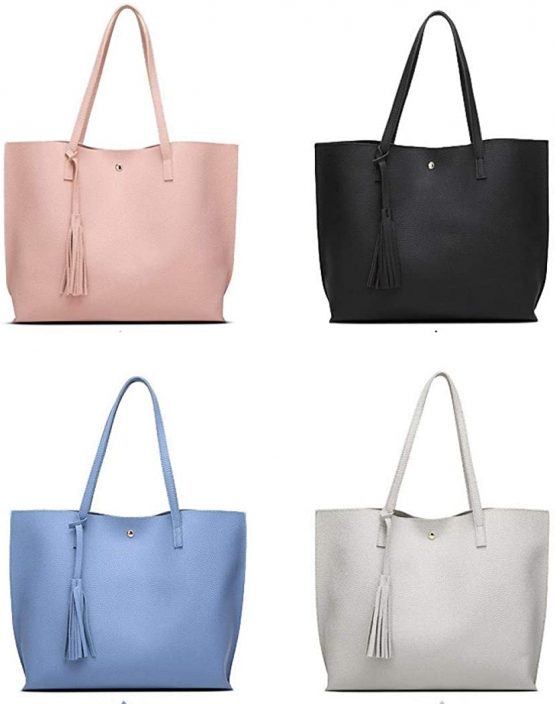 Handbags for Women, Ladies Handbag Tote Bag Soft PU Leather Large Capacity Womens Top Handle Shoulder Bag For women Black Handbag - Image 2