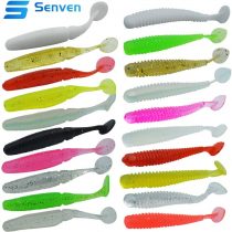 senvenelec Artificial Worm, Biomimetic Soft Silicone Earthworm Lures Worm Fishing Lures Simulation Red Worms Plastic Green Environment Strong Temptation Bait Fake Red Worm - 20Pcs