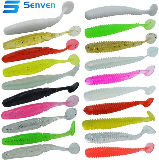 senvenelec Artificial Worm, Biomimetic Soft Silicone Earthworm Lures Worm Fishing Lures Simulation Red Worms Plastic Green Environment Strong Temptation Bait Fake Red Worm - 20Pcs