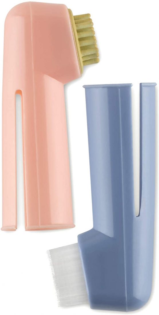 Mikki Dog, Puppy, Cat, Kitten Oral Hygiene Kit, Finger Toothbrush for Cleaning Teeth- 2 Pack - Image 2