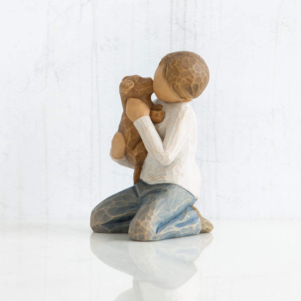 Willow Tree Kindness Boy Figurine, Brown, 3.2 x 3.2 - Image 4