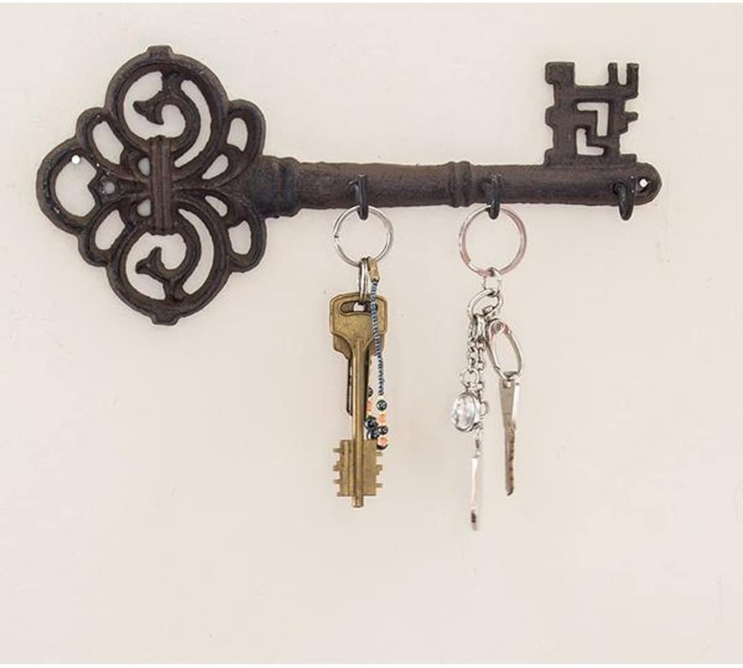 Comfify Decorative Wall Mounted Key Holder, Brown, 10.8 x 4.7 - Image 3