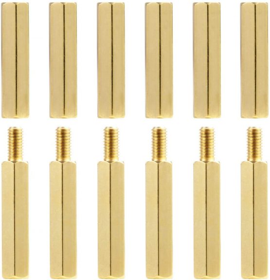 Litorange 320 Pieces M2 Male Female Hex Brass Spacer Standoff Screw Nut Threaded Pillar PCB Motherboard Assortment Kit - Image 2