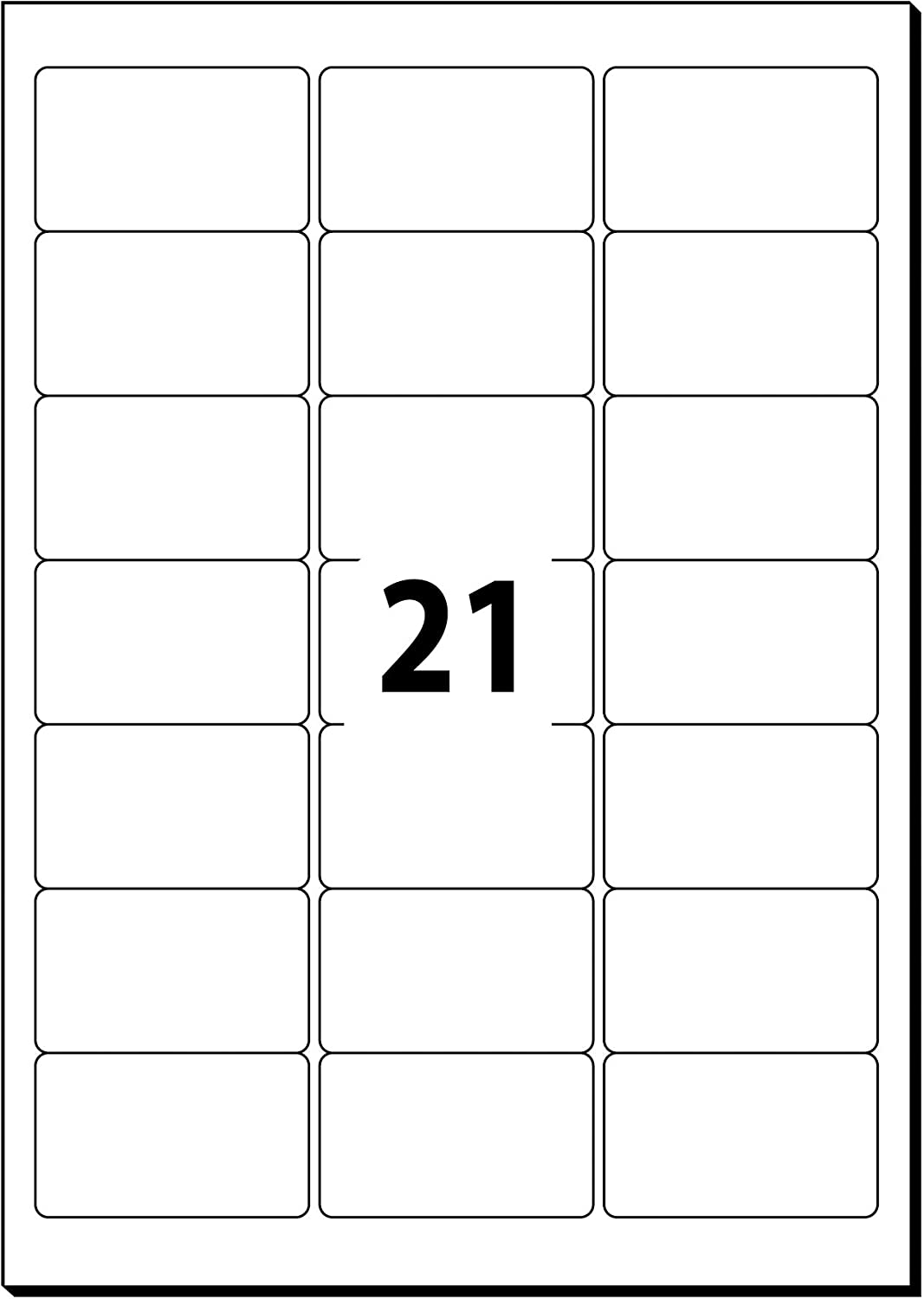 SIGEL LA320 Universal Address Labels, 6.35 x 3.81 cm, 525 lbl equal to 25 sheets, White, A4 - Image 2