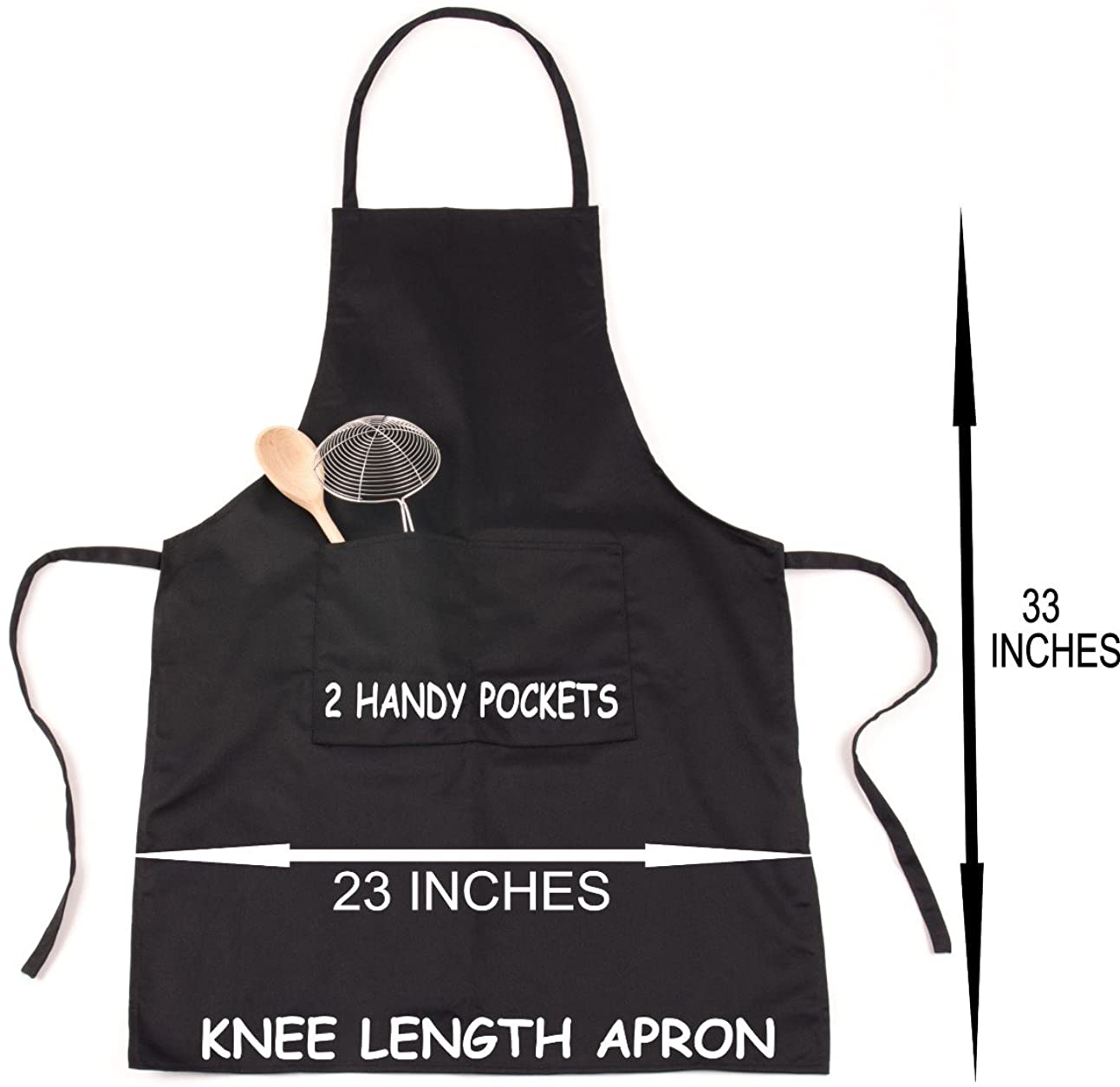 Print4U Prick With a Fork BBQ Cooking Funny Novelty Apron Black - Image 2