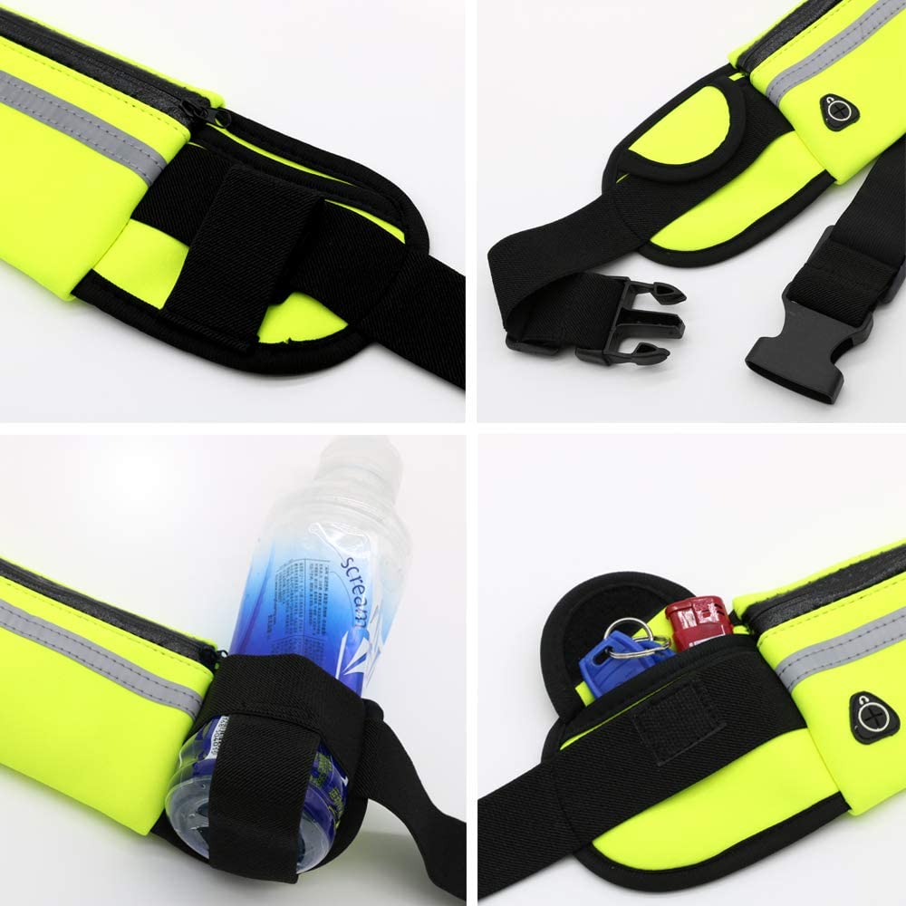 Running Belt with Phone Holder, Orange, One Size Fits All - Image 4