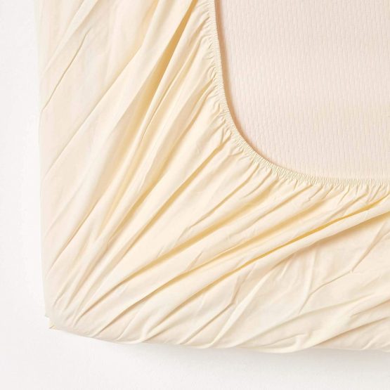 HOMESCAPES Organic Single Fitted Mattress Protector 300 Thread Count Luxury Quilted Deep Protector 100% Egyptian Cotton 200 GSM Anti Dust Mite & Anti Allergen Superior Percale Excellent for Summers - Image 2