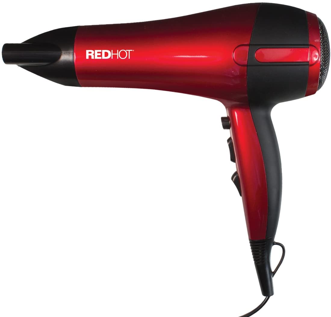 Red Hot 37060 2200W Professional Hair Dryer/Removeable Nozzle / 3 Heat Settings - Image 2