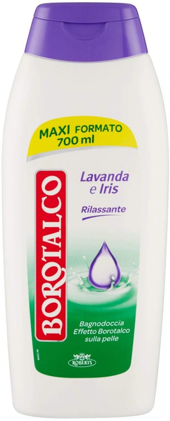 Borotalco Body Wash Fragrance Lavender and Iris, Refreshing Body Wash Body Wash Borotalco Effect on Skin, Great for Men and Women, Maxi Bottle Size 700 ml