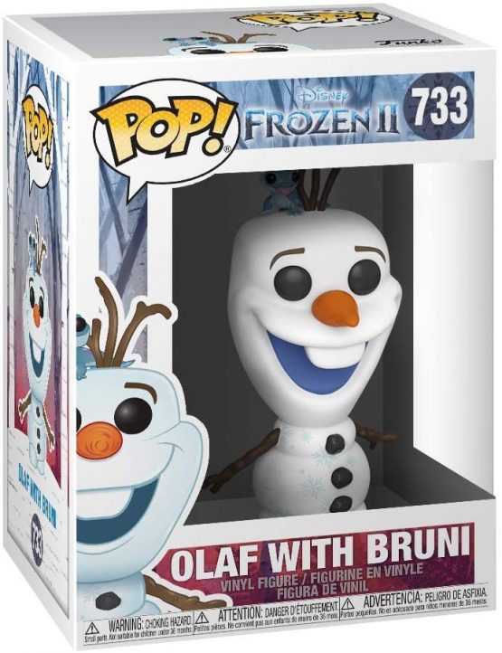 Funko 46585 POP Disney: Frozen 2-Olaf with Bruni Collectible Toy, Multicolour - Image 2