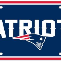 NFL New England Patriots License Plate, Team Color, One Size