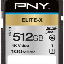 PNY Elite-X SDXC card 512GB Class 10 UHS-I U3 100MB/s