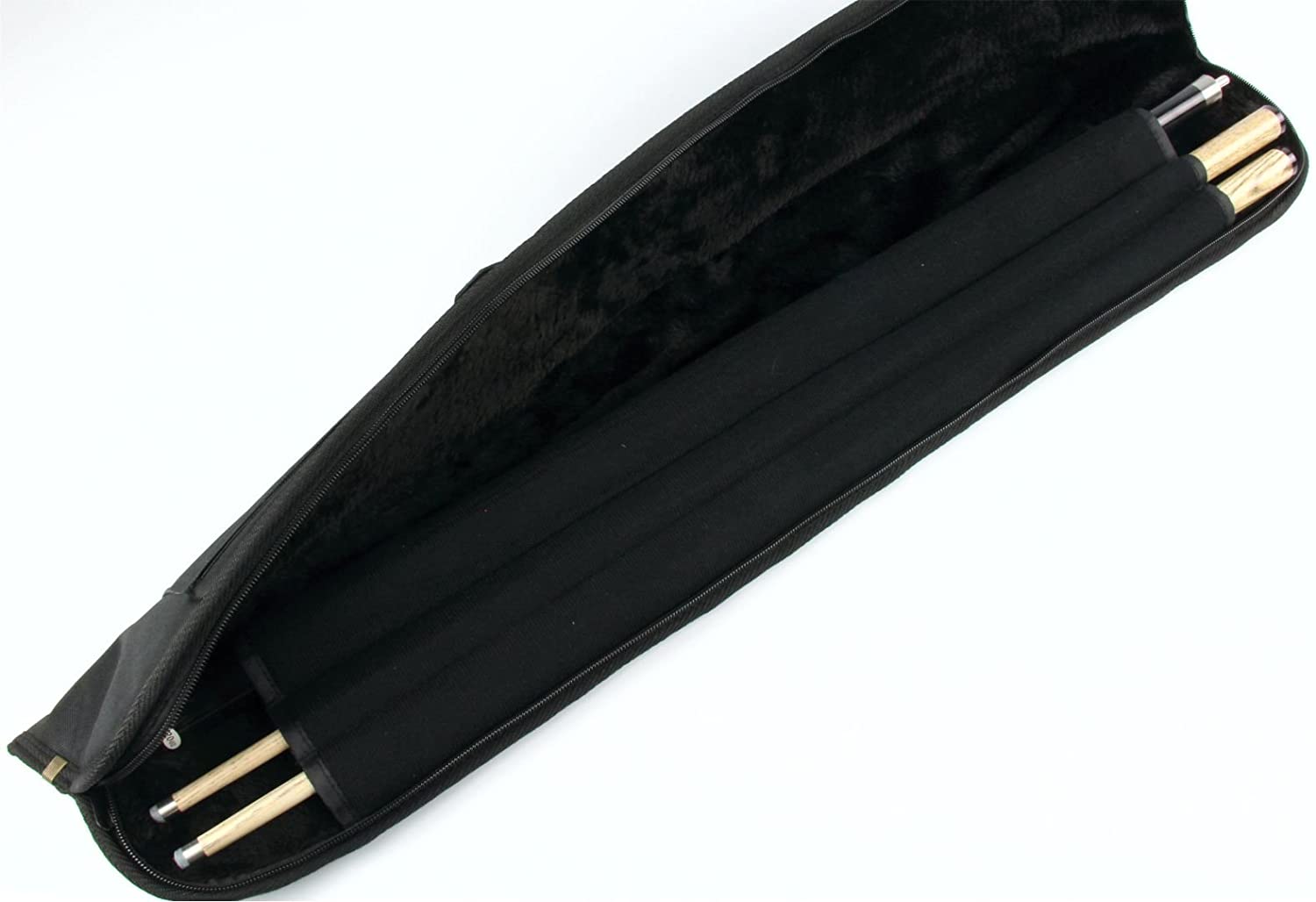 Funky Chalk Luxury FUR LINED Centre Joint Pool Snooker Cue Case - Holds Butt & 2 Shafts - Image 4