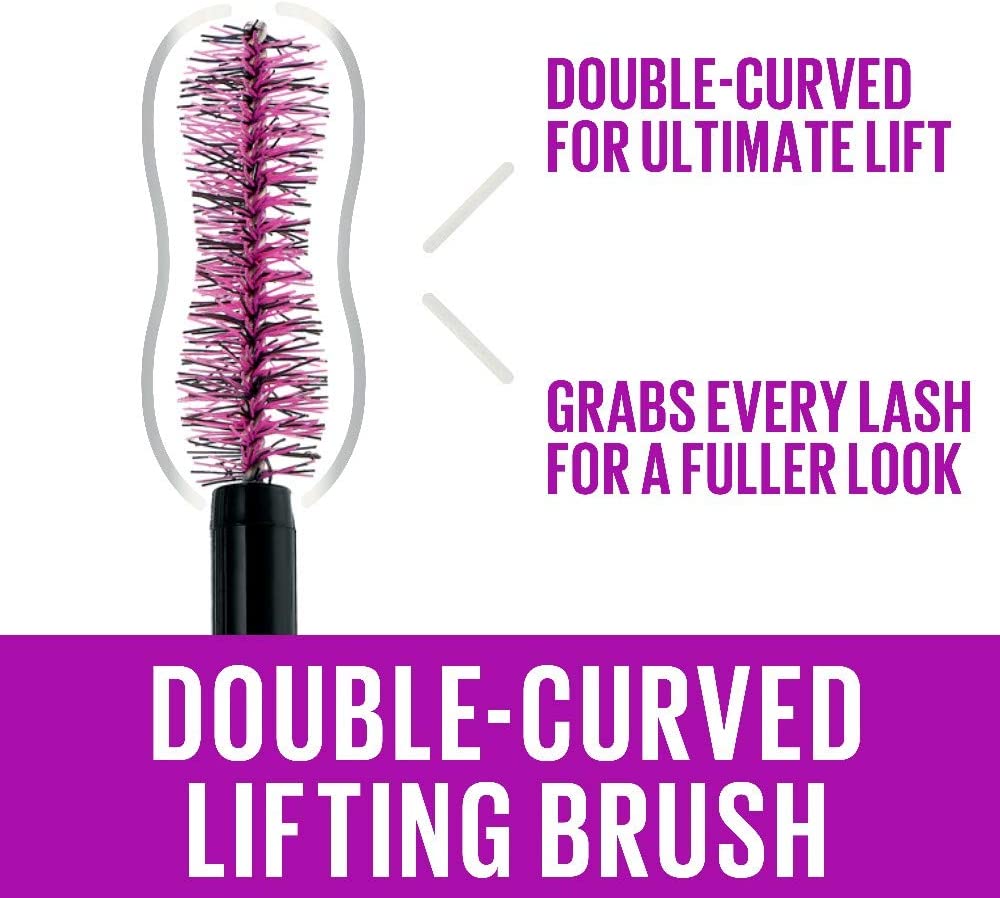 Maybelline New York False Lash Effect Mascara, The Falsies Lash Lift, Colour: Black, 9.6 ml, 9.6 ml (Pack of 1) - Image 4