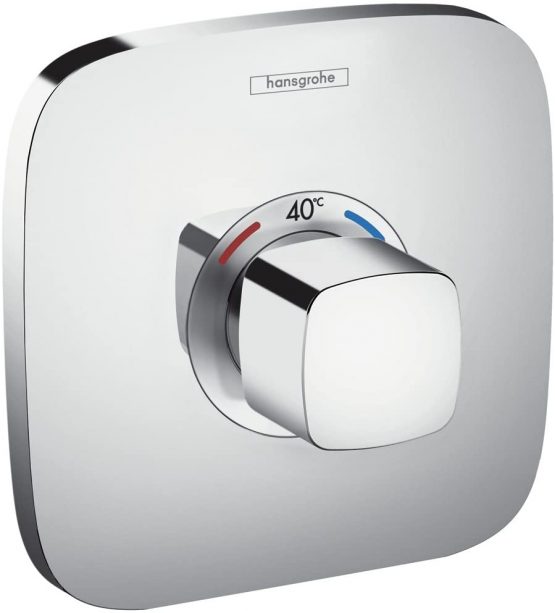 Hansgrohe 15705000 Ecostat E Thermostatic Mixer, Chrome, Silver