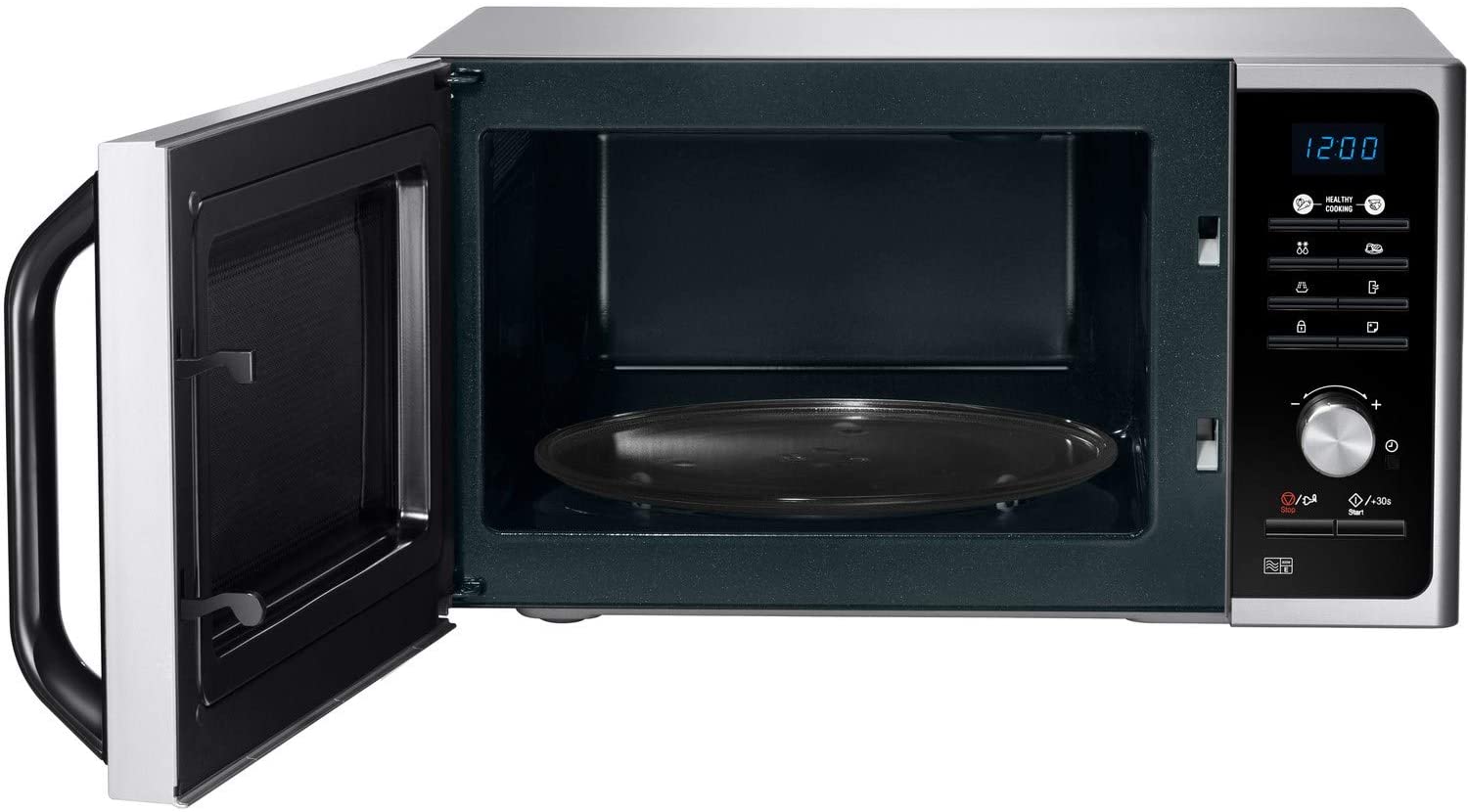 Samsung MS23F301TAS Solo Microwave with Healthy Cooking, 800W, 23 Litre, Silver - Image 3