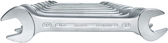Gedore G6-100 Spanner Set Open D/E Mm Gedore 6-100 6077620