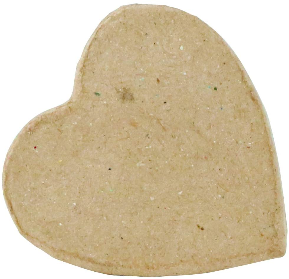 Décopatch, Ref EV008O, Small Heart Boxes, 10 pack, Papier Maché Object to Decorate, 5 x 5 x 3cm - Image 2